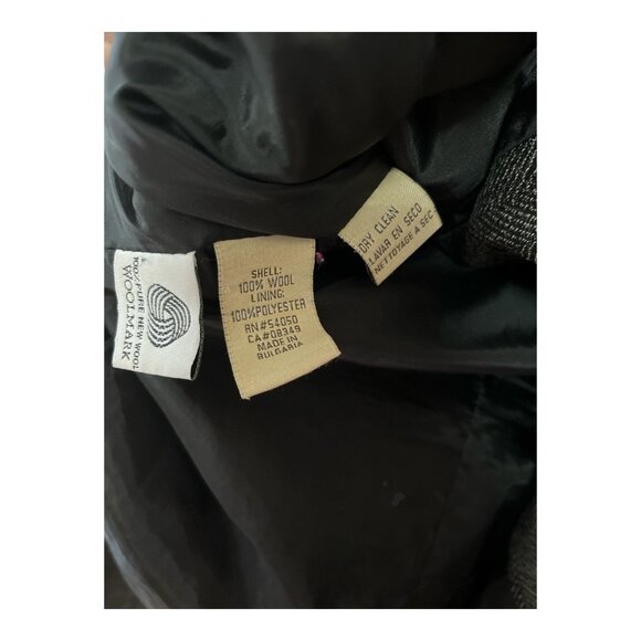 Jones New York Country Women’s 10P Wool Herringbone Blazer - Picture 4 of 5